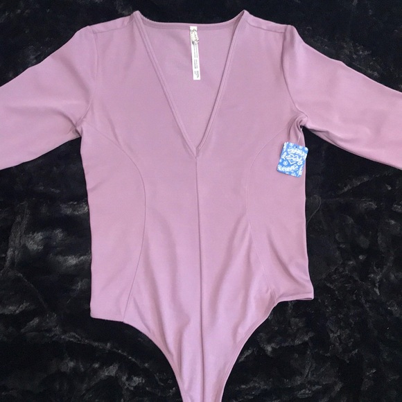 Free People Lavender Bodysuit. L - Picture 4 of 8